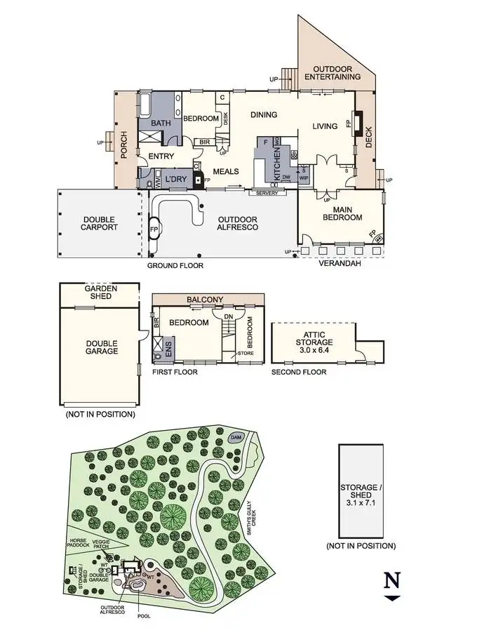 Floorplan of Homely house listing, 45 Proctor Street, St Andrews VIC 3761