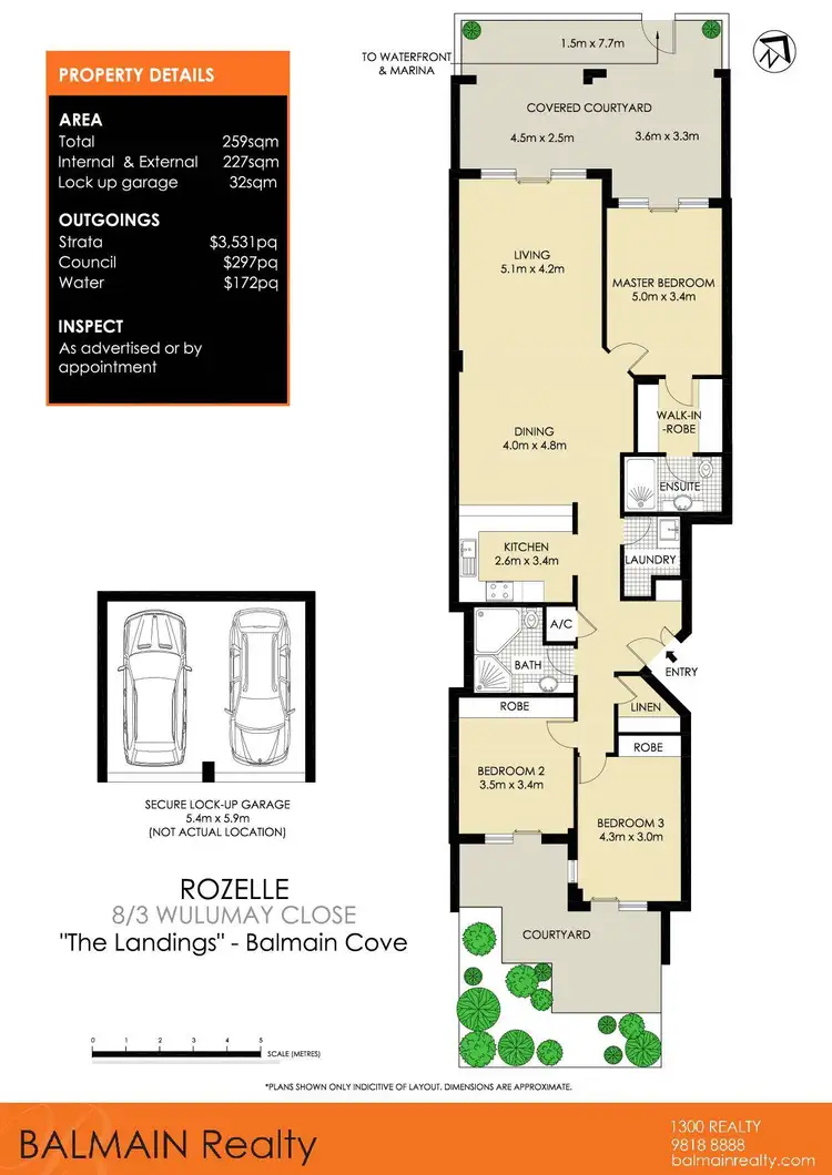 Floorplan of Homely apartment listing, 8/3 Wulumay Close, Rozelle NSW 2039