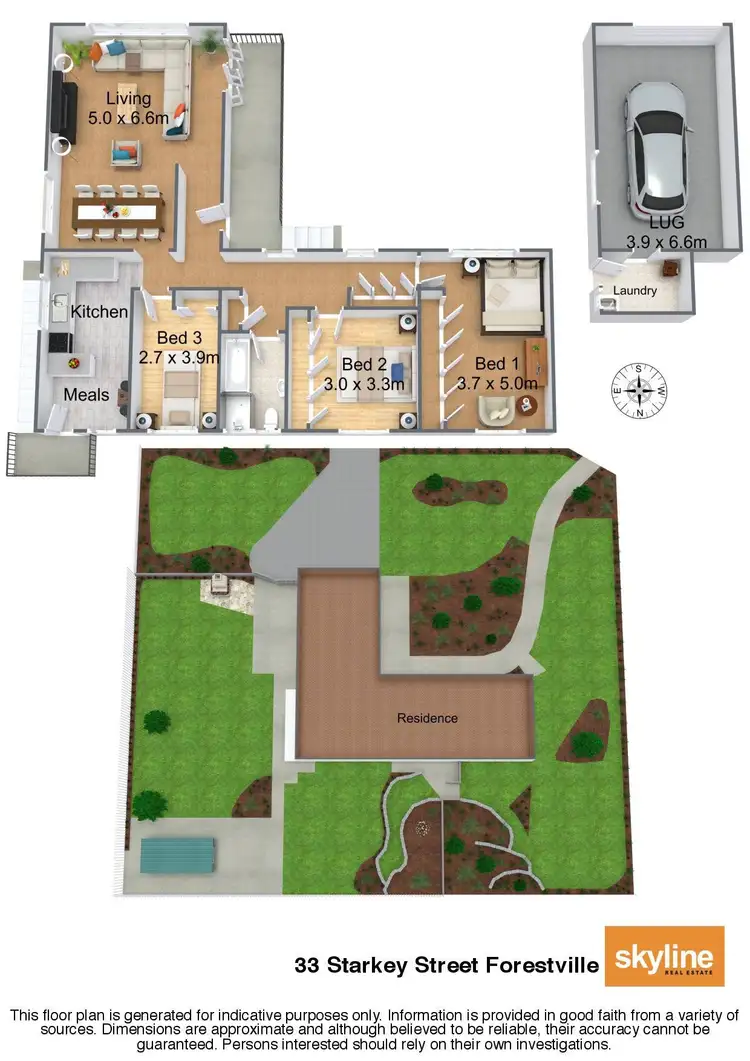 Floorplan of Homely house listing, 33 Starkey Street, Forestville NSW 2087