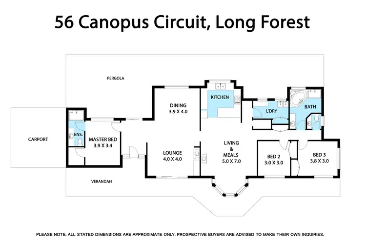 Floorplan of Homely house listing, 56 Canopus Circuit, Long Forest VIC 3340