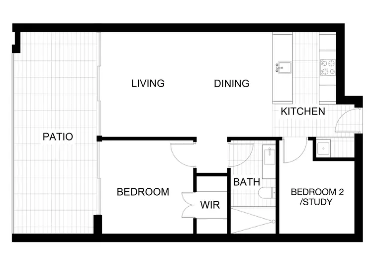 Floorplan of Homely apartment listing, 24/12 Trevillian Quay, Kingston ACT 2604