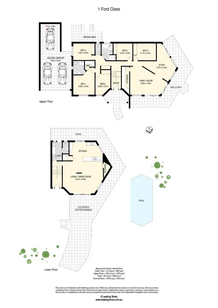 Floorplan of Homely house listing, 1 Ford Close, Mcdowall QLD 4053