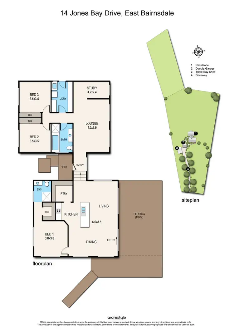 Floorplan of Homely house listing, 14 Jones Bay Drive, Bairnsdale VIC 3875