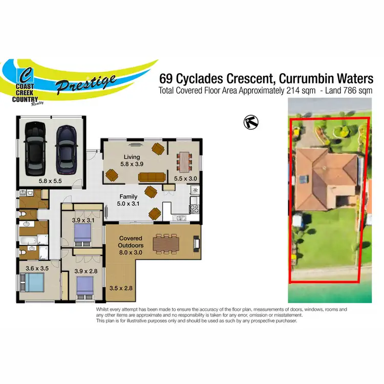 Floorplan of Homely house listing, 69 Cyclades Crescent, Currumbin Waters QLD 4223