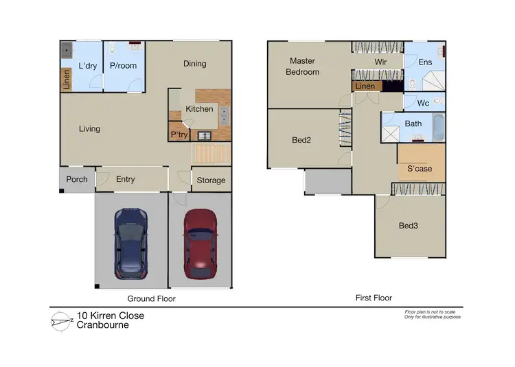 Floorplan of Homely house listing, 10 Kirren Close, Cranbourne VIC 3977