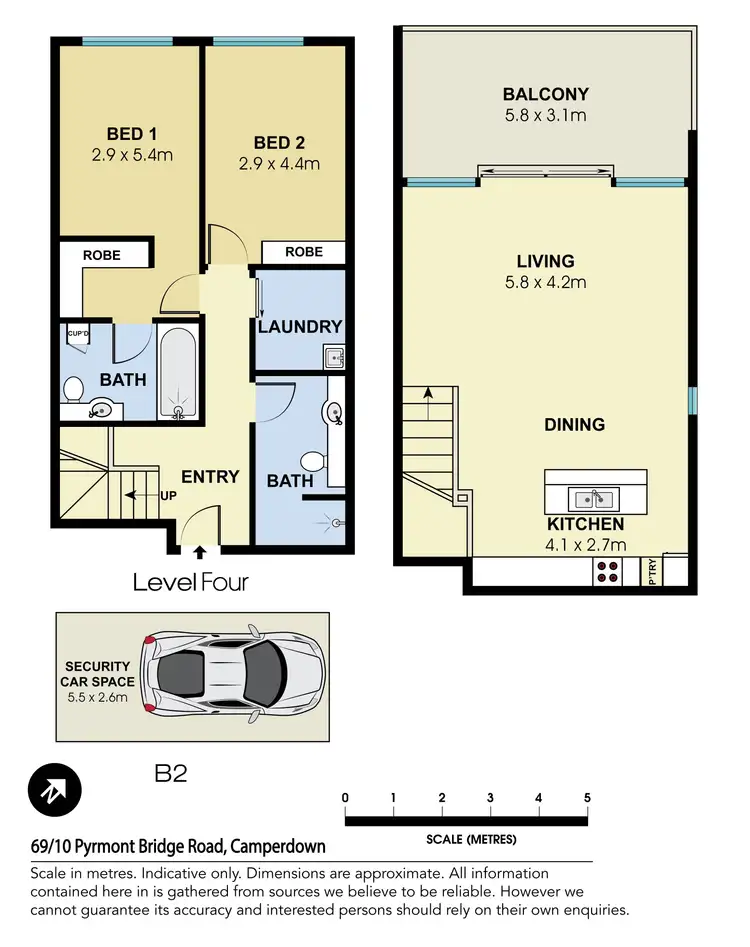Floorplan of Homely apartment listing, 69/10 Pyrmont Bridge Road, Camperdown NSW 2050