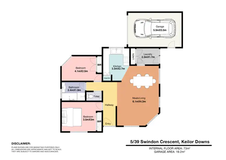 Floorplan of Homely unit listing, 5/39 Swindon Crescent, Keilor Downs VIC 3038
