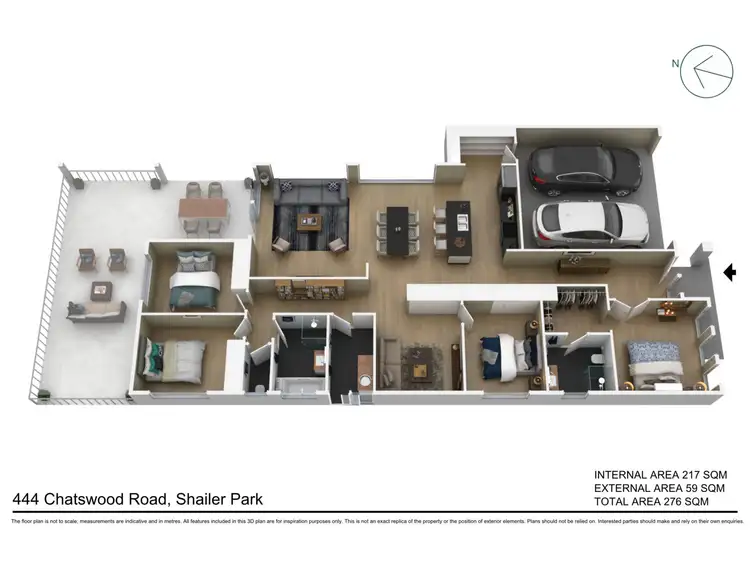 Floorplan of Homely house listing, 444 Chatswood Road, Shailer Park QLD 4128