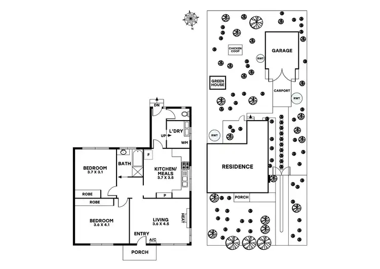 Floorplan of Homely house listing, 5 Collins Street, Heidelberg Heights VIC 3081