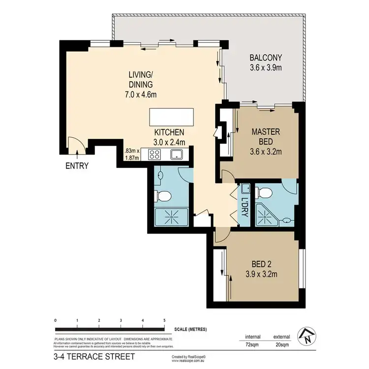 Floorplan of Homely unit listing, 3/4 Terrace Street, Toowong QLD 4066
