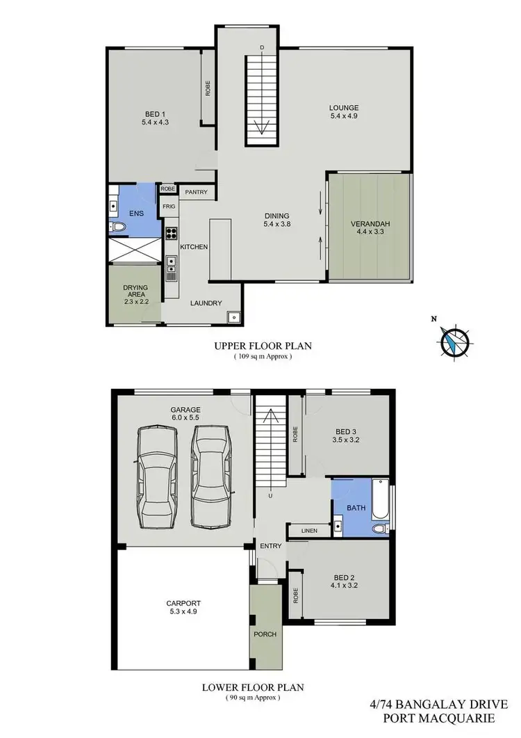 Floorplan of Homely townhouse listing, 4/76 Bangalay Drive, Port Macquarie NSW 2444