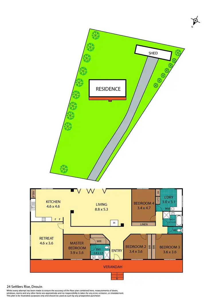Floorplan of Homely house listing, 24 Settlers Rise, Drouin VIC 3818