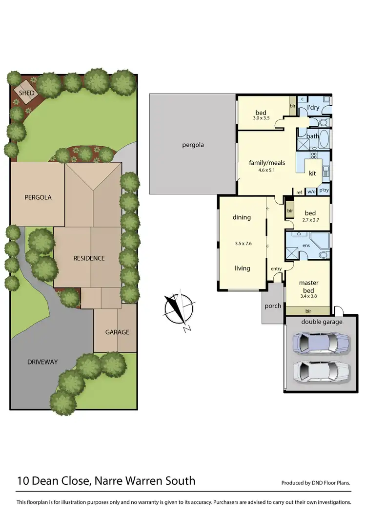 Floorplan of Homely house listing, 10 Dean Close, Narre Warren South VIC 3805