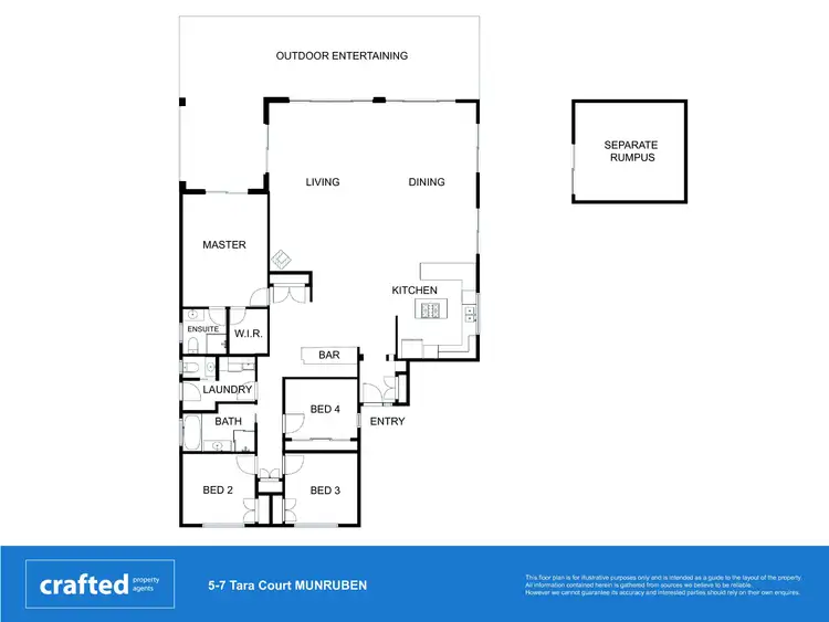 Floorplan of Homely house listing, 5-7 Tara Court, Munruben QLD 4125