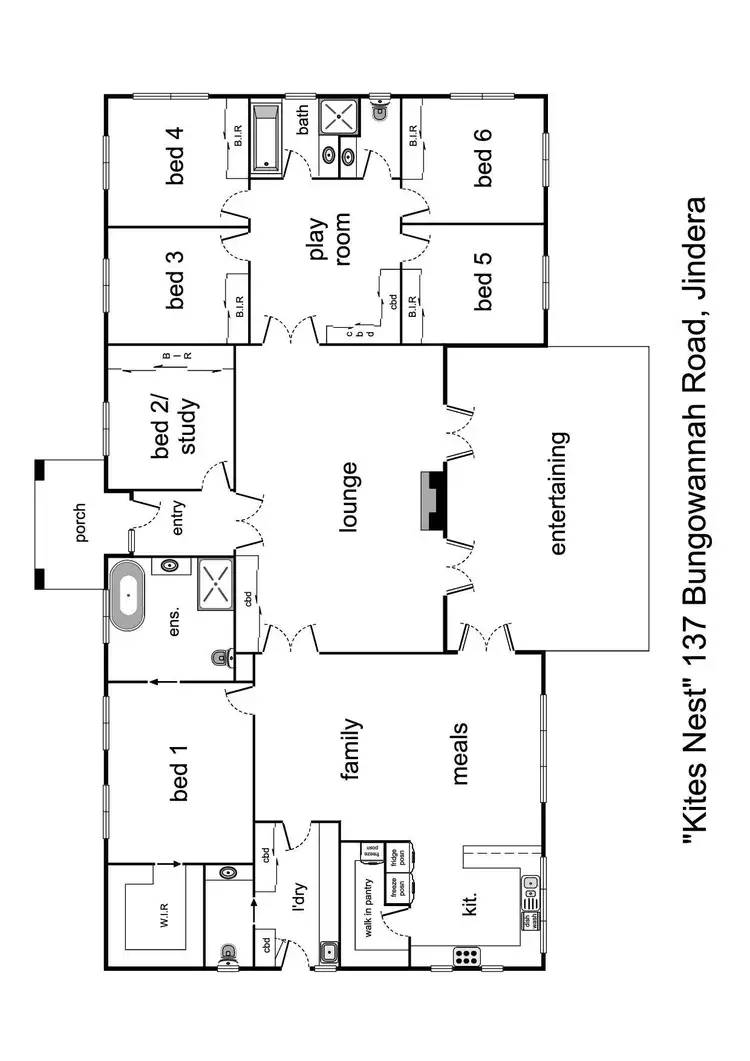 Floorplan of Homely rural property listing, 137 Bungowannah Road, Jindera NSW 2642