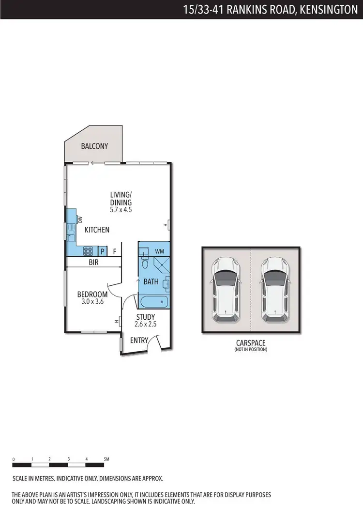 Floorplan of Homely apartment listing, 15/33-41 Rankins Road, Kensington VIC 3031