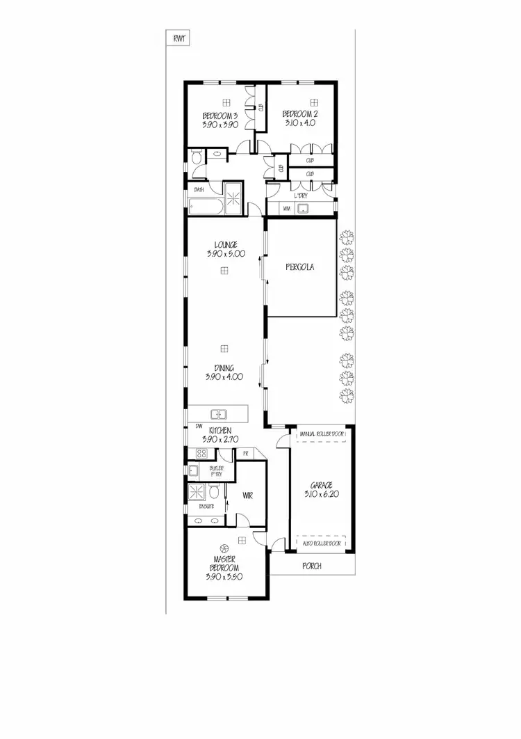 Floorplan of Homely house listing, 12B Laurel Avenue, Campbelltown SA 5074