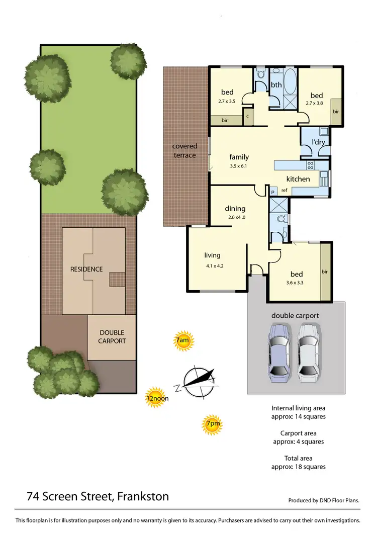 Floorplan of Homely house listing, 74 Screen Street, Frankston VIC 3199