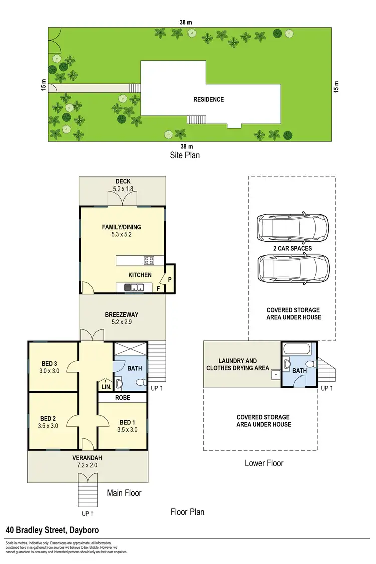 Floorplan of Homely house listing, 40 Bradley Street, Dayboro QLD 4521
