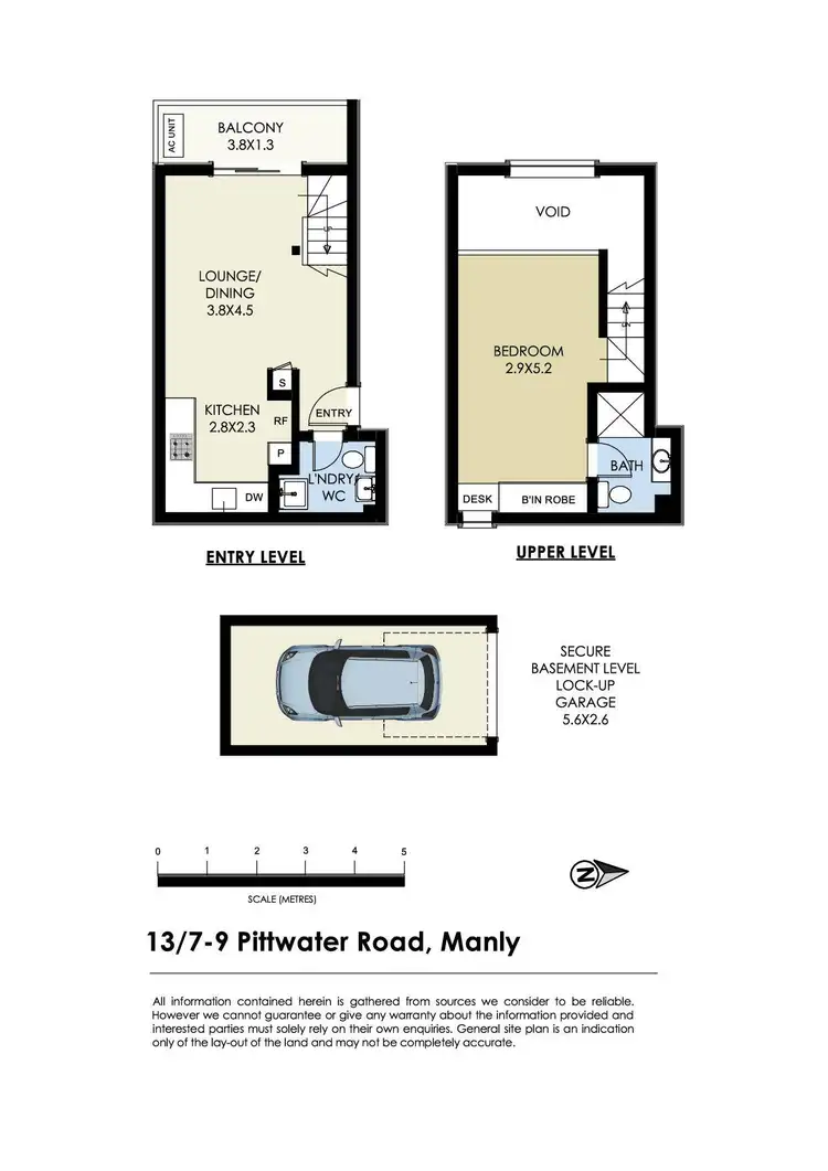 Floorplan of Homely apartment listing, 13/7-9 Pittwater Road, Manly NSW 2095