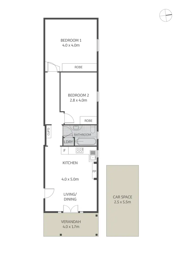 Floorplan of Homely apartment listing, 1/85 Queen Street, Ashfield NSW 2131