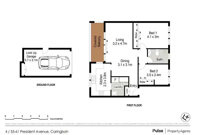 Floorplan of Homely unit listing, 4/55 President Avenue, Caringbah NSW 2229