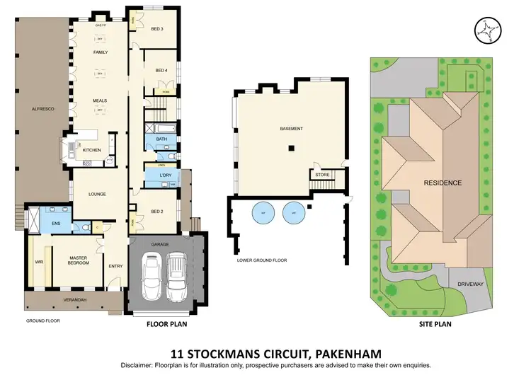 Floorplan of Homely house listing, 11 Stockmans Circuit, Pakenham VIC 3810