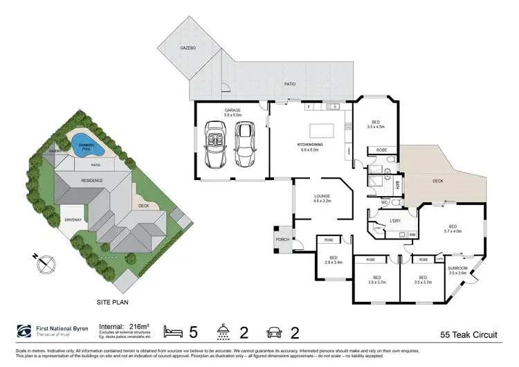 Floorplan of Homely house listing, 55 Teak Circuit, Suffolk Park NSW 2481