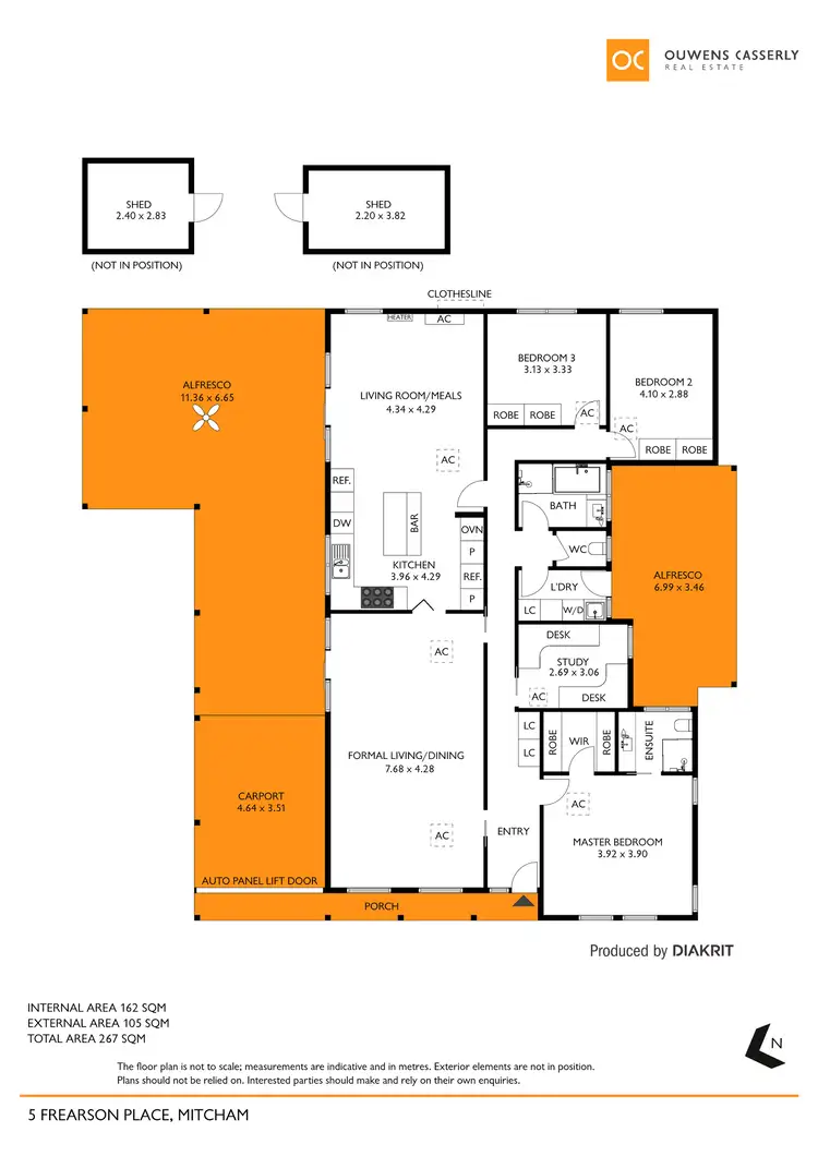 Floorplan of Homely house listing, 5 Frearson Place, Mitcham SA 5062