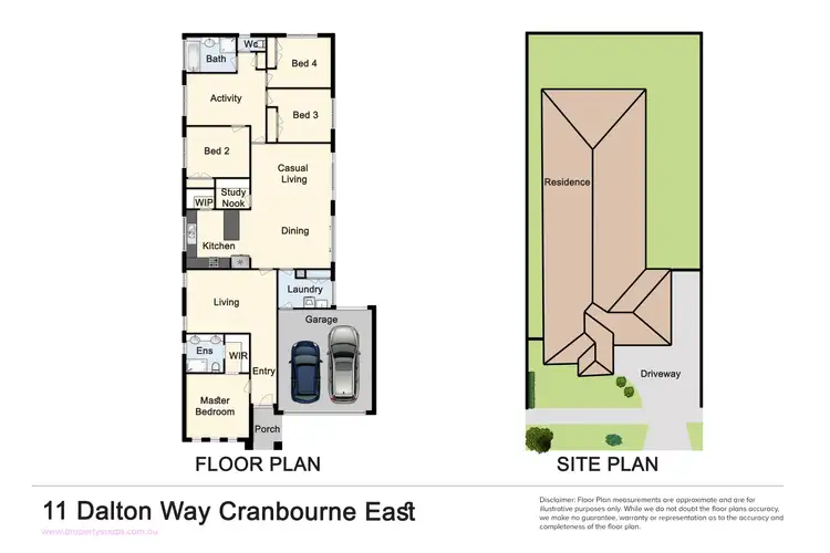 Floorplan of Homely house listing, 11 Dalton Way, Cranbourne East VIC 3977