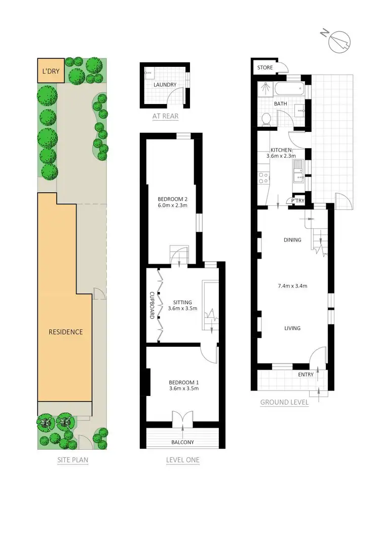 Floorplan of Homely house listing, 66 Marian Street, Enmore NSW 2042