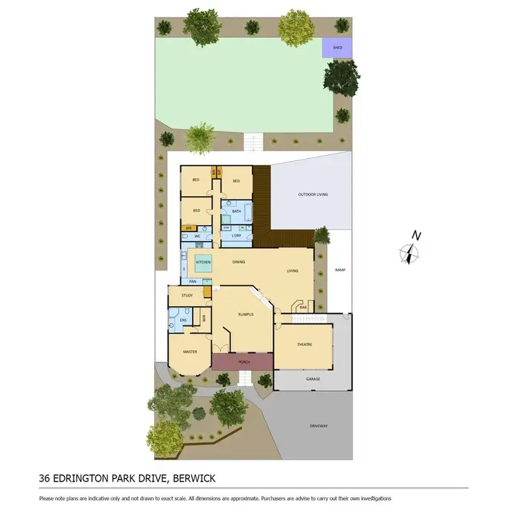 Floorplan of Homely house listing, 36 Edrington Park Drive, Berwick VIC 3806