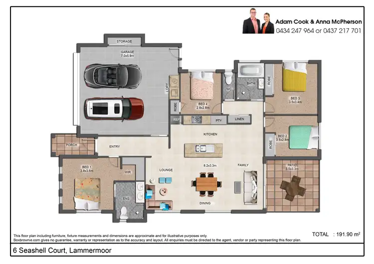 Floorplan of Homely house listing, 6 Seashell Court, Lammermoor QLD 4703