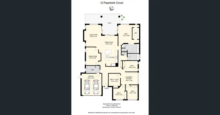 Floorplan of Homely house listing, 12 Paperbark Circuit, Moggill QLD 4070