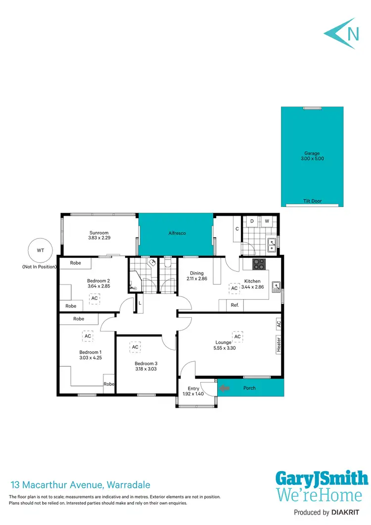 Floorplan of Homely house listing, 13 MacArthur Avenue, Warradale SA 5046