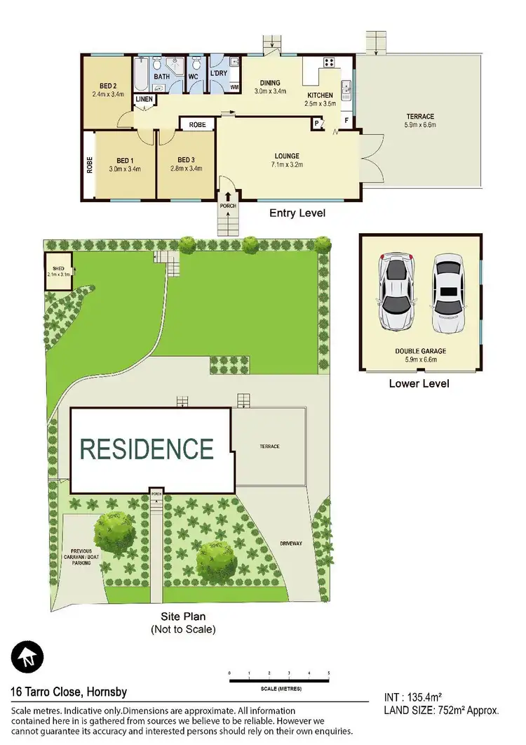 Floorplan of Homely house listing, 16 Tarro Close, Hornsby NSW 2077