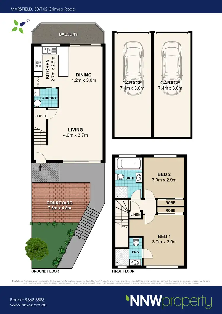 Floorplan of Homely townhouse listing, 50/102-104 Crimea Road, Marsfield NSW 2122