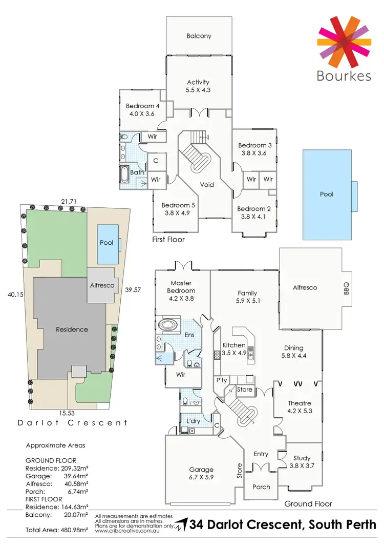 Floorplan of Homely house listing, 34 Darlot Crescent, South Perth WA 6151