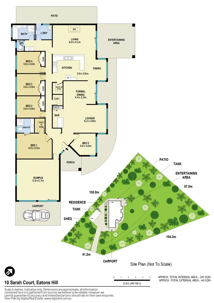 Floorplan of Homely house listing, 10 Sarah Court, Eatons Hill QLD 4037