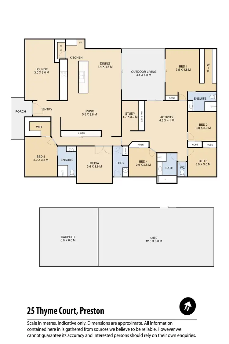 Floorplan of Homely house listing, 25 Thyme Court, Preston QLD 4352