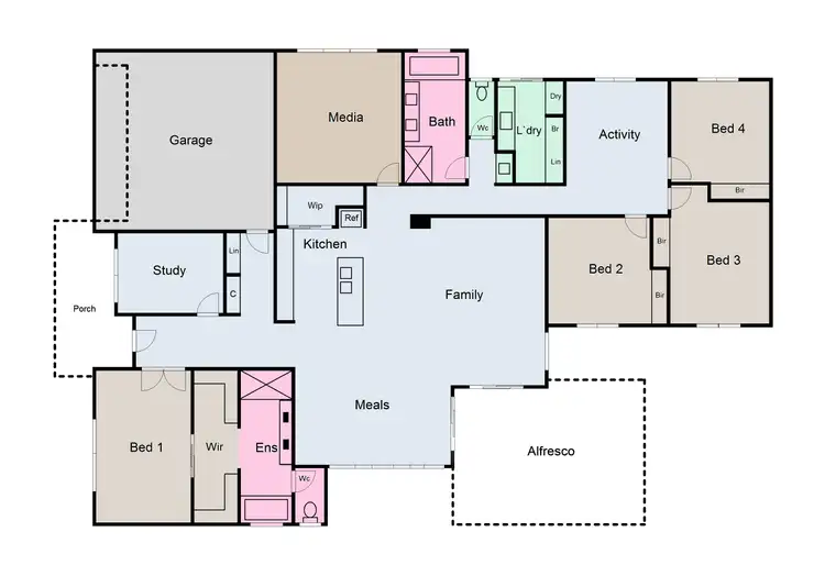 Floorplan of Homely house listing, 17 Central Court, Maryborough VIC 3465