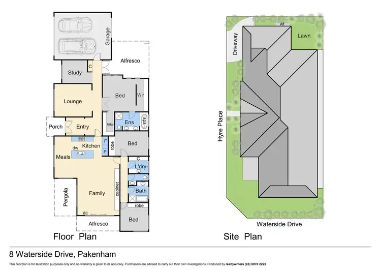 Floorplan of Homely house listing, 8 Waterside Drive, Pakenham VIC 3810