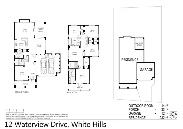 Floorplan of Homely house listing, 12 Waterview Drive, White Hills VIC 3550
