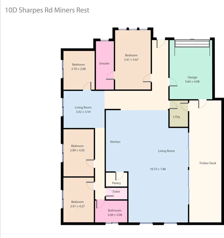 Floorplan of Homely house listing, 10D Sharpes Road, Miners Rest VIC 3352