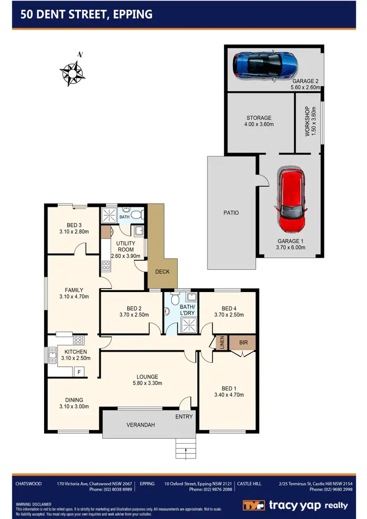 Floorplan of Homely house listing, 50 Dent Street, Epping NSW 2121