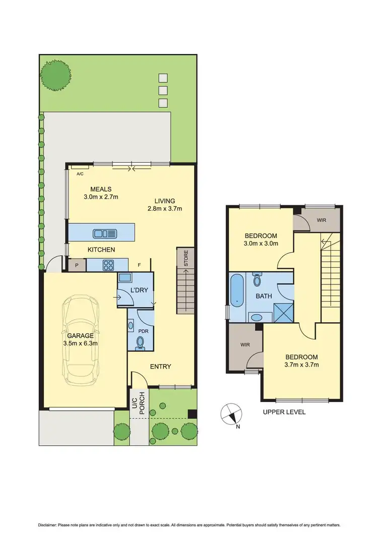 Floorplan of Homely townhouse listing, 3/35-37 Cheddar Road, Reservoir VIC 3073