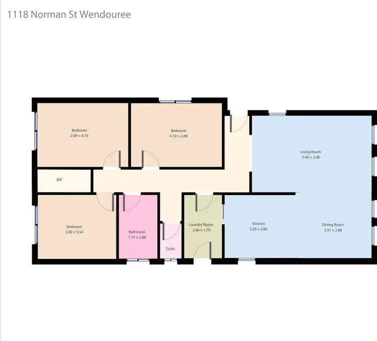 Floorplan of Homely house listing, 1118 Norman Street, Wendouree VIC 3355