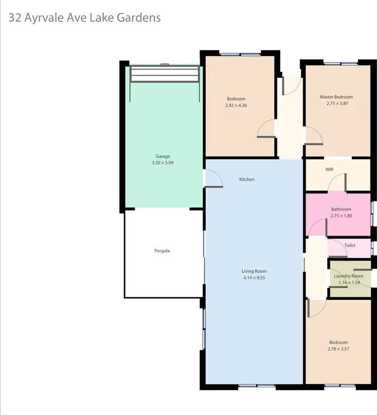 Floorplan of Homely house listing, 32 Ayrvale Avenue, Lake Gardens VIC 3355