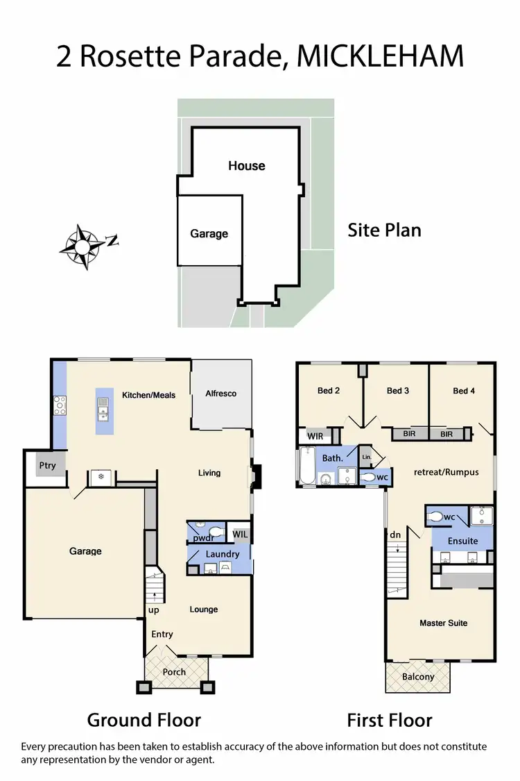 Floorplan of Homely house listing, 2 Rosette Parade, Mickleham VIC 3064