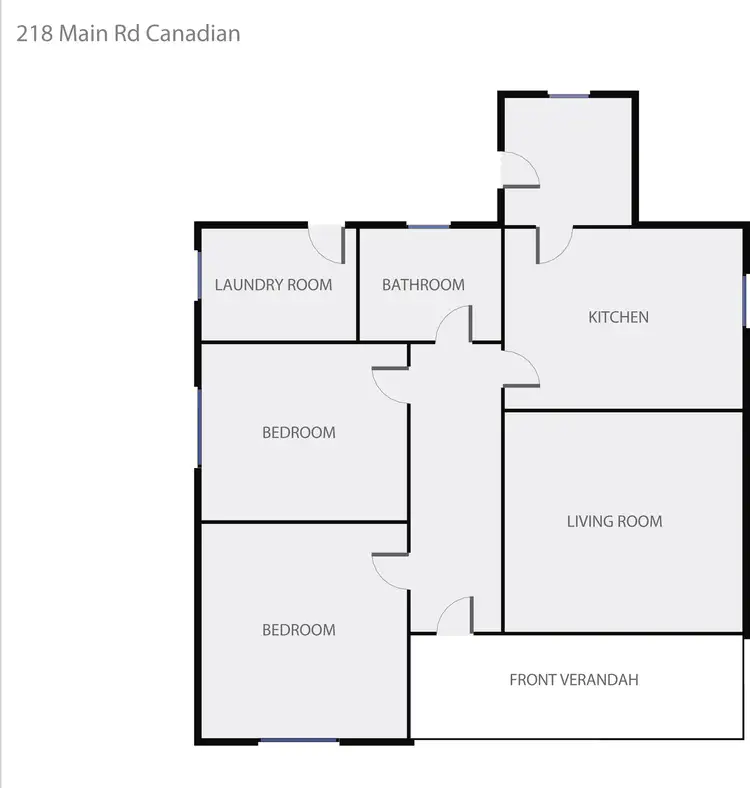 Floorplan of Homely house listing, 218-218A Main Road, Golden Point VIC 3350